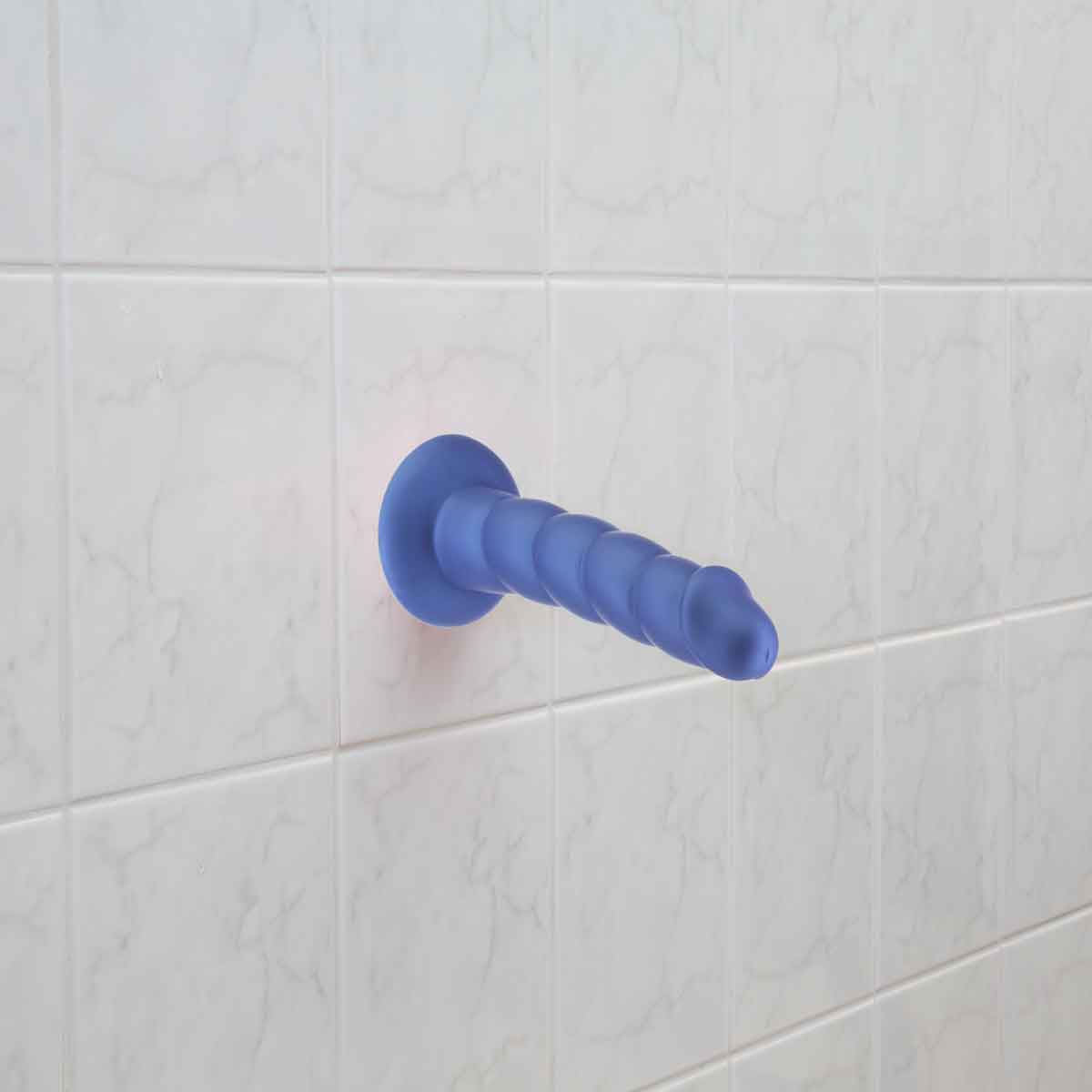 Pure Love® - Godemichet torsadé 8" - Grand - Bleu
