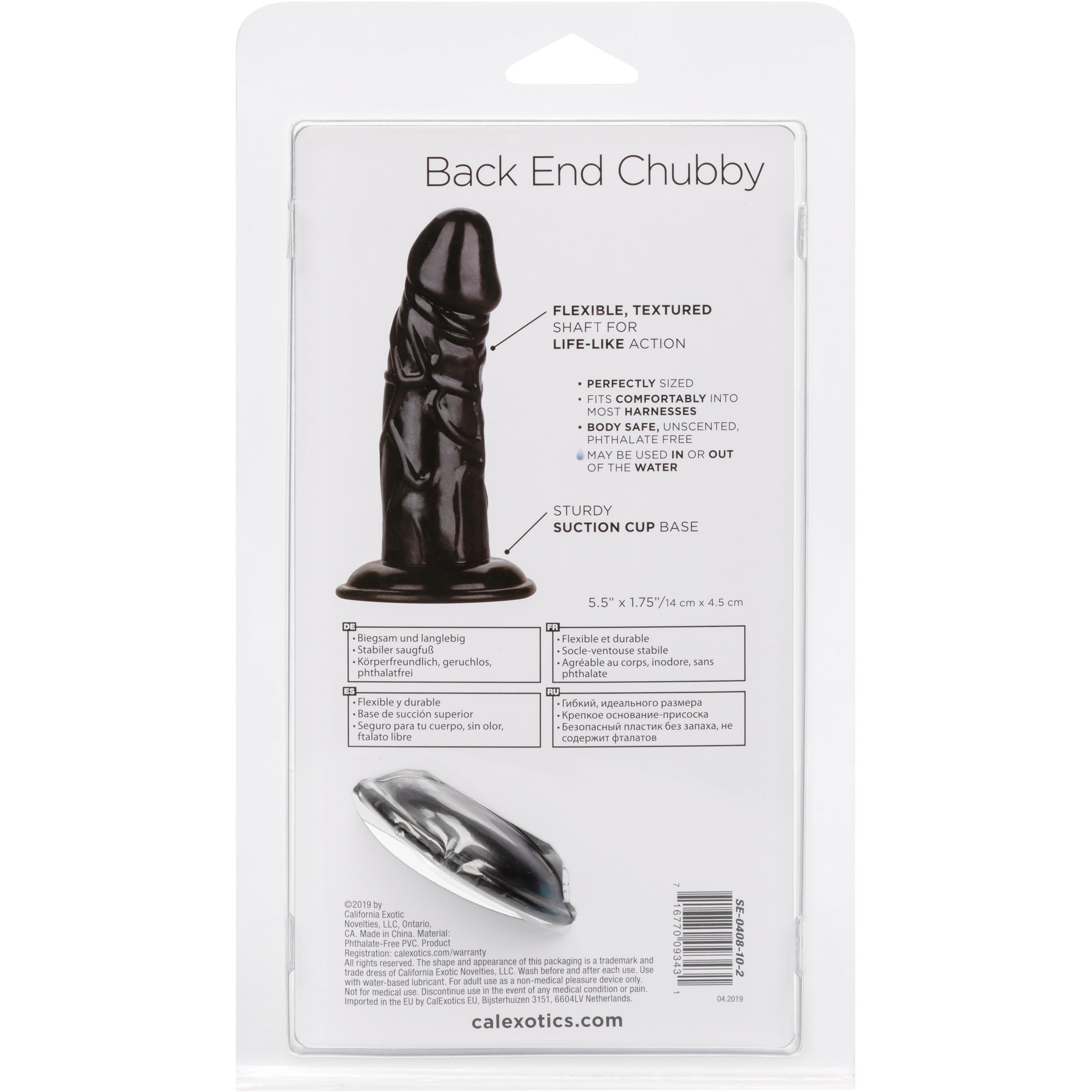 CALEXOTICS® - Back End Chubby Dildo - Black