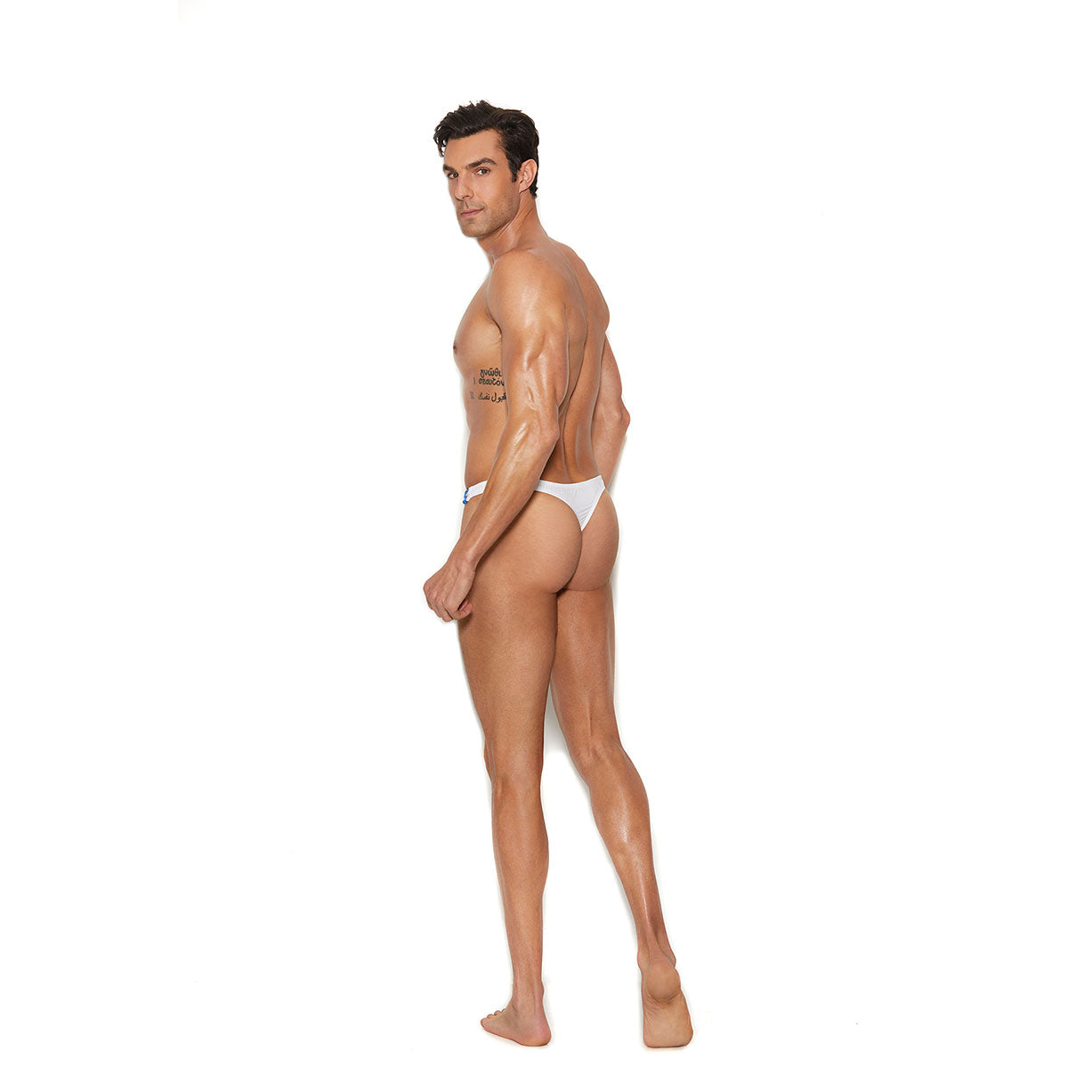 Elegant Moments – The Vivace Collection Raah – USA Flag Side Snap Thong – L/XL