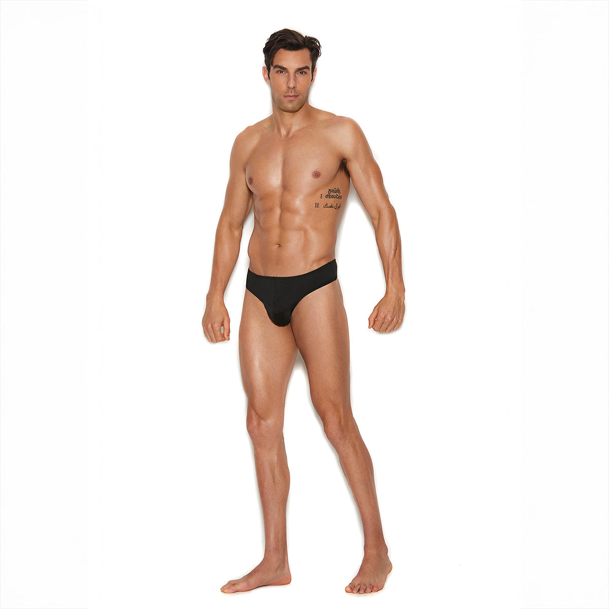 Elegant Moments – The Vivace Collection Raah – Thong Back Brief – Black – L/XL