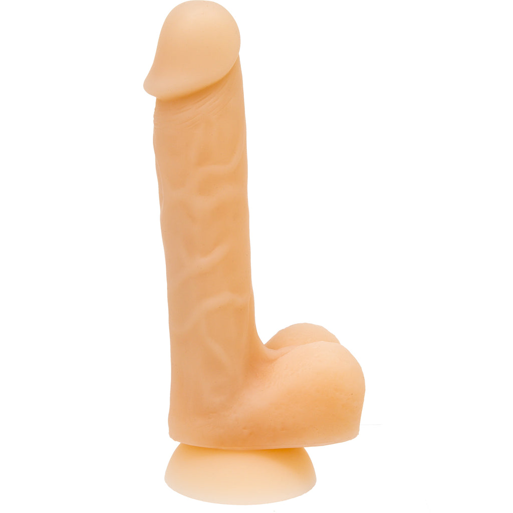 Addiction - David 8" Bendable Silicone Dildo - Beige