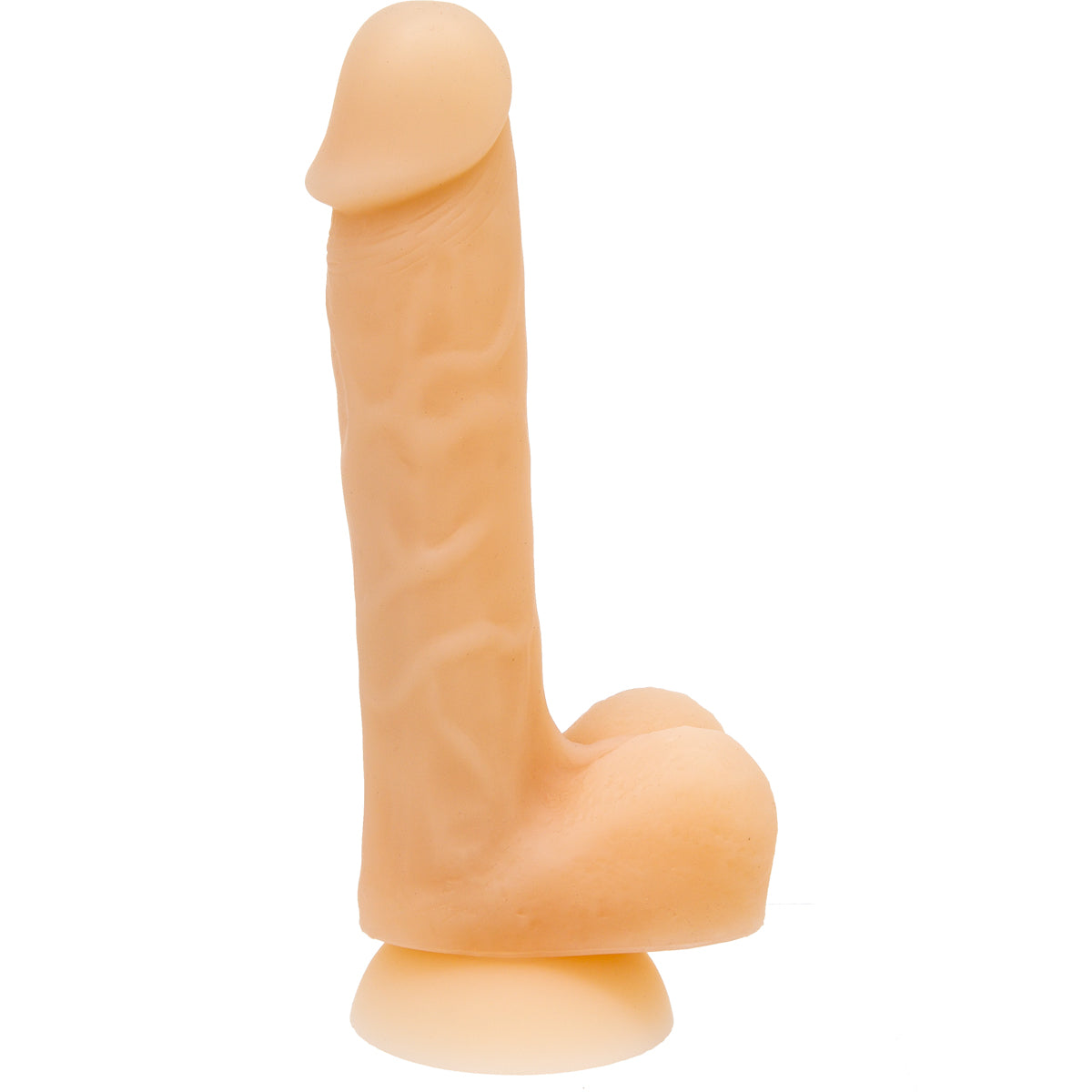 Addiction - David 8" Bendable Silicone Dildo - Beige