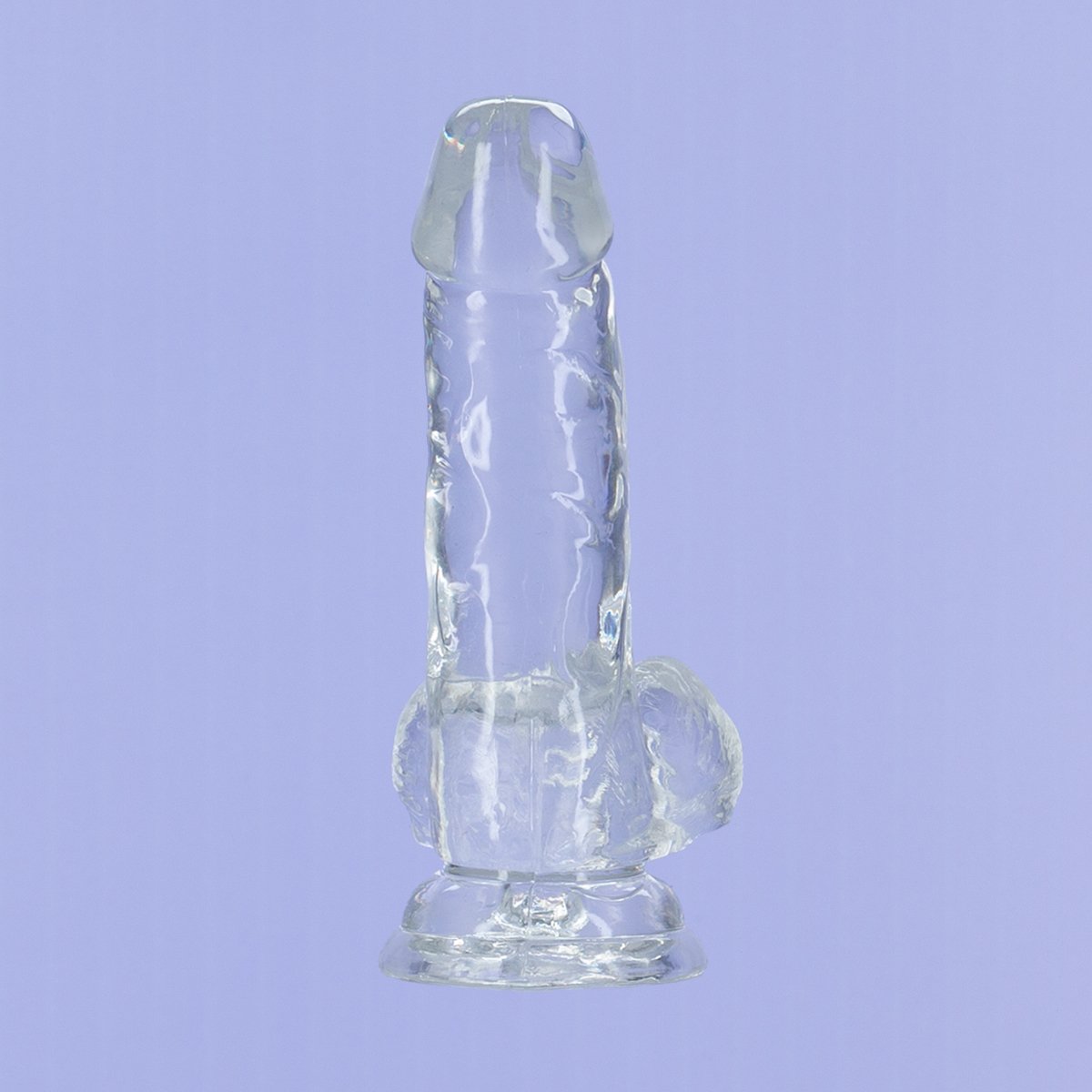 Addiction - Crystal Addiction - Clear 6" Dildo with Balls