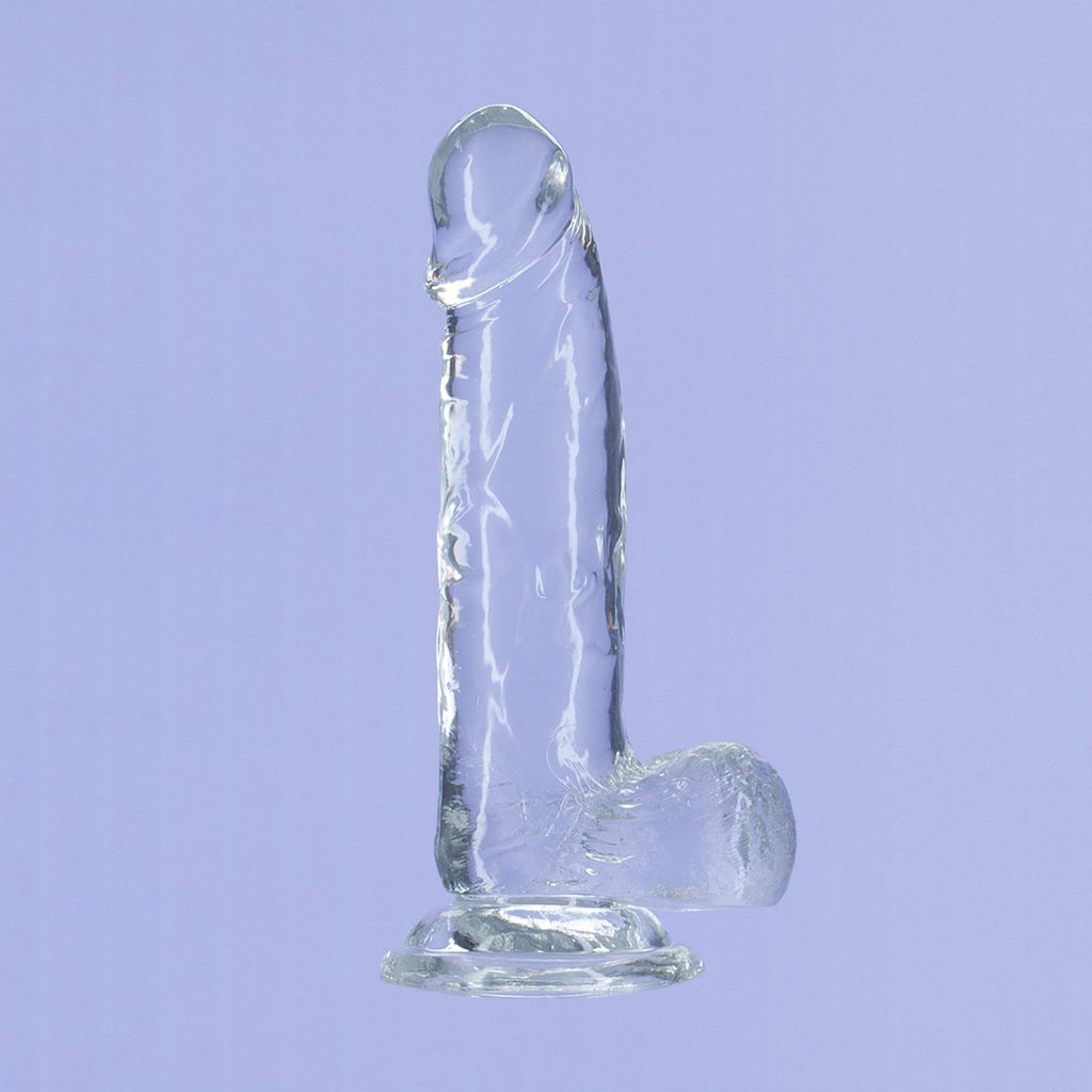 Addiction - Crystal Addiction - Clear 7" Dildo with Balls