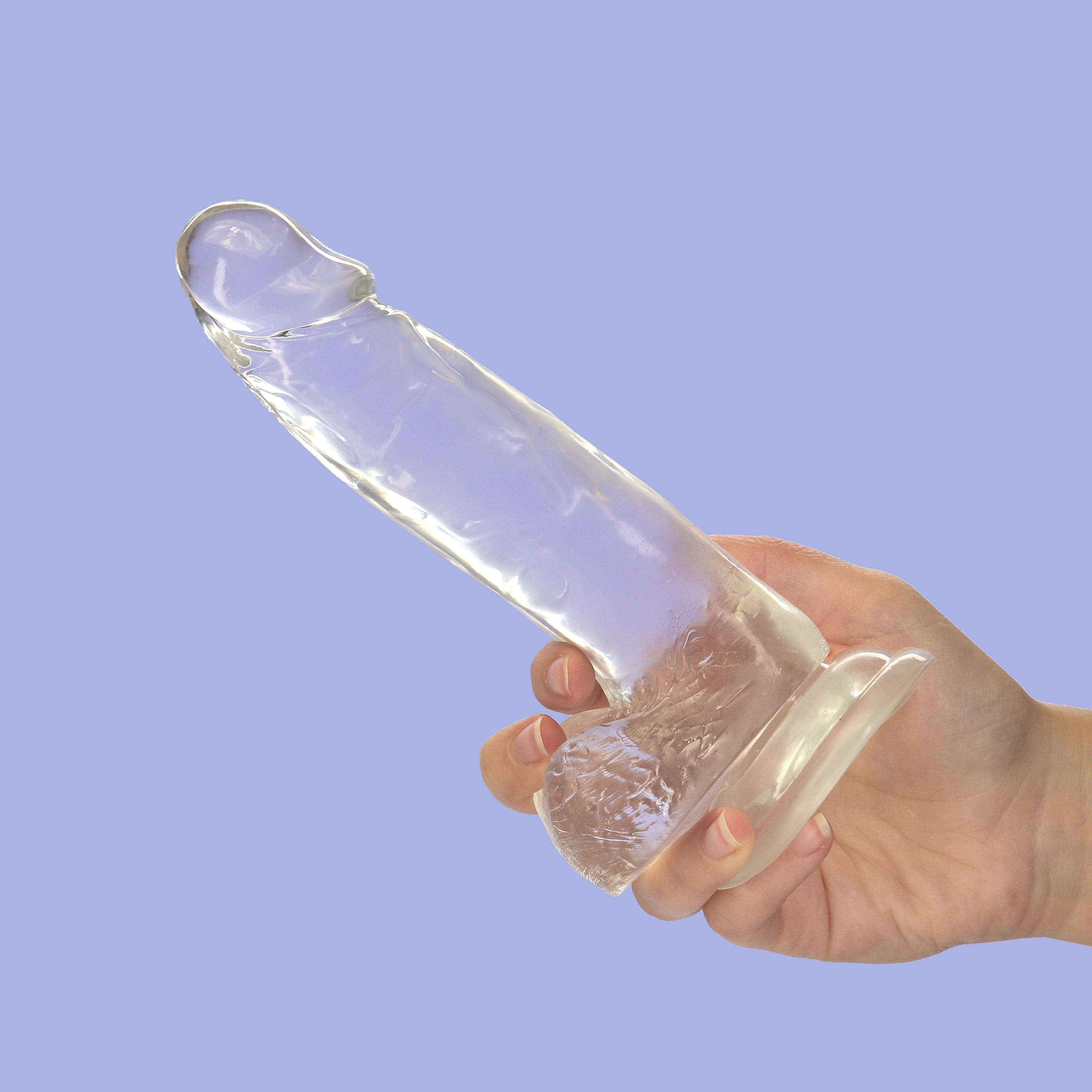 Addiction - Crystal Addiction - Clear 8" Dildo with Balls