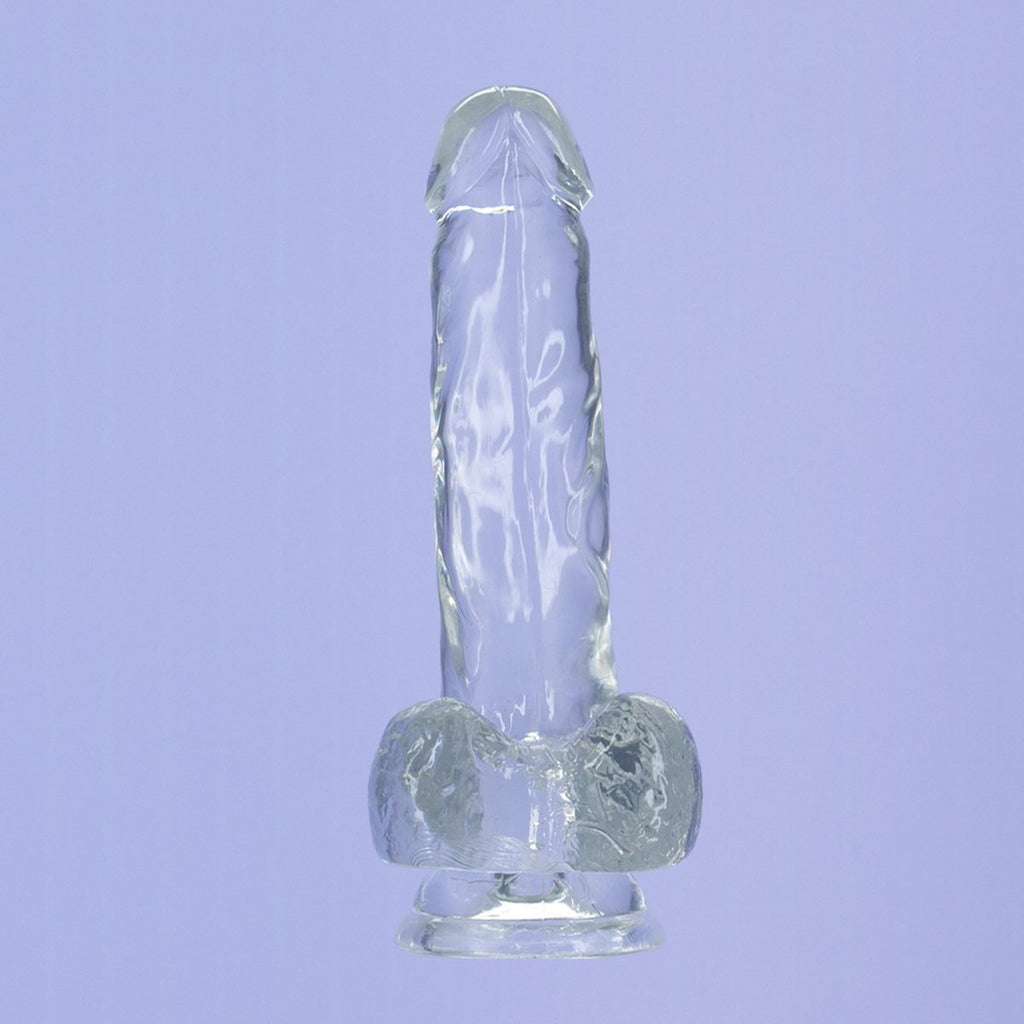 Addiction - Crystal Addiction - Clear 8" Dildo with Balls