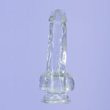 Addiction - Crystal Addiction - Clear 8" Dildo with Balls