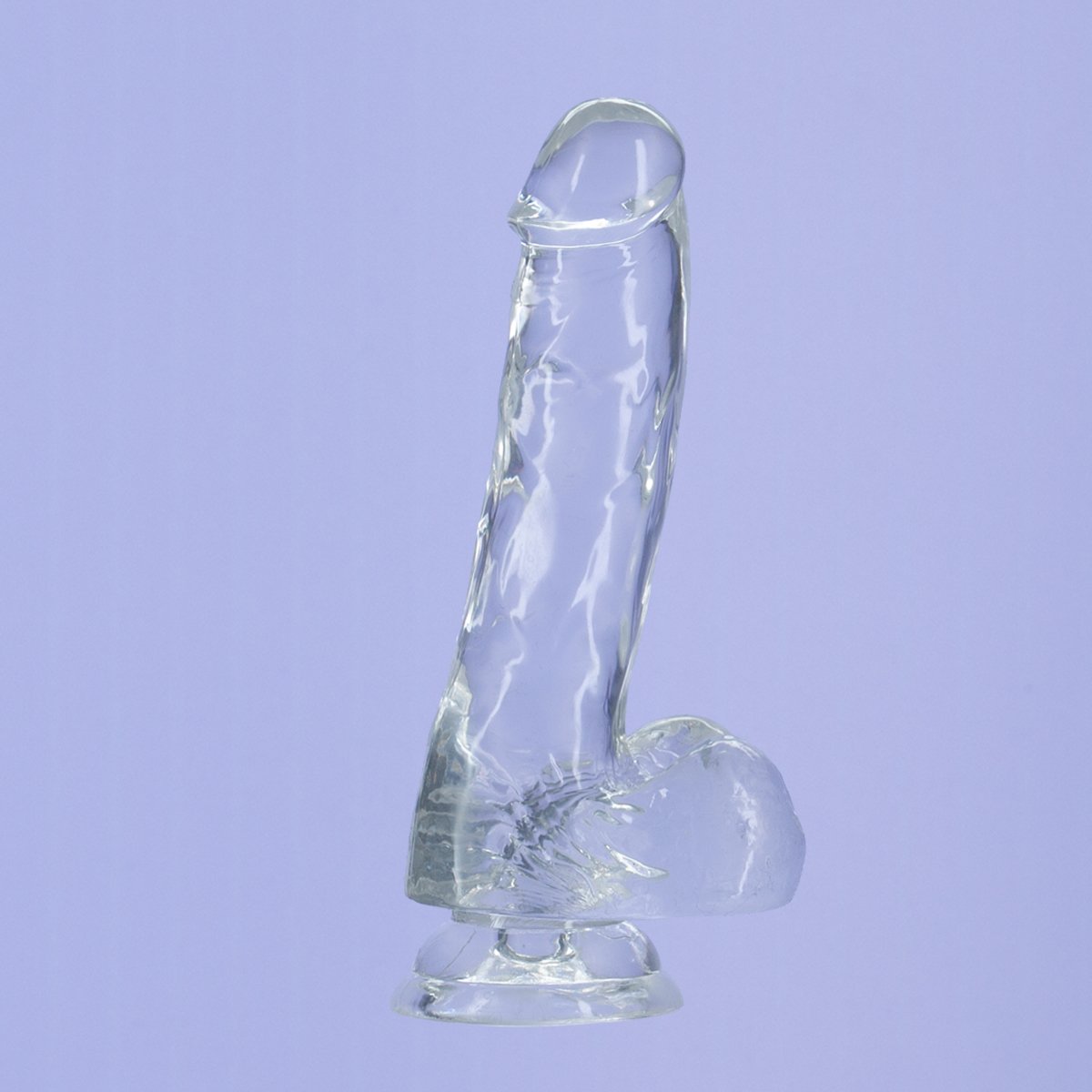 Addiction - Crystal Addiction - Clear 8" Dildo with Balls