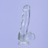 Addiction - Crystal Addiction - Clear 8" Dildo with Balls