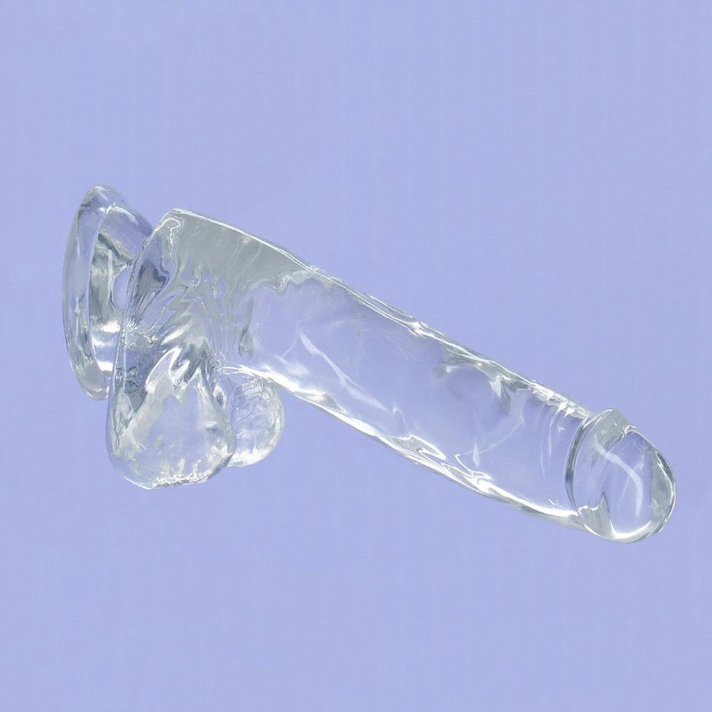 Addiction - Crystal Addiction - Clear 8" Dildo with Balls