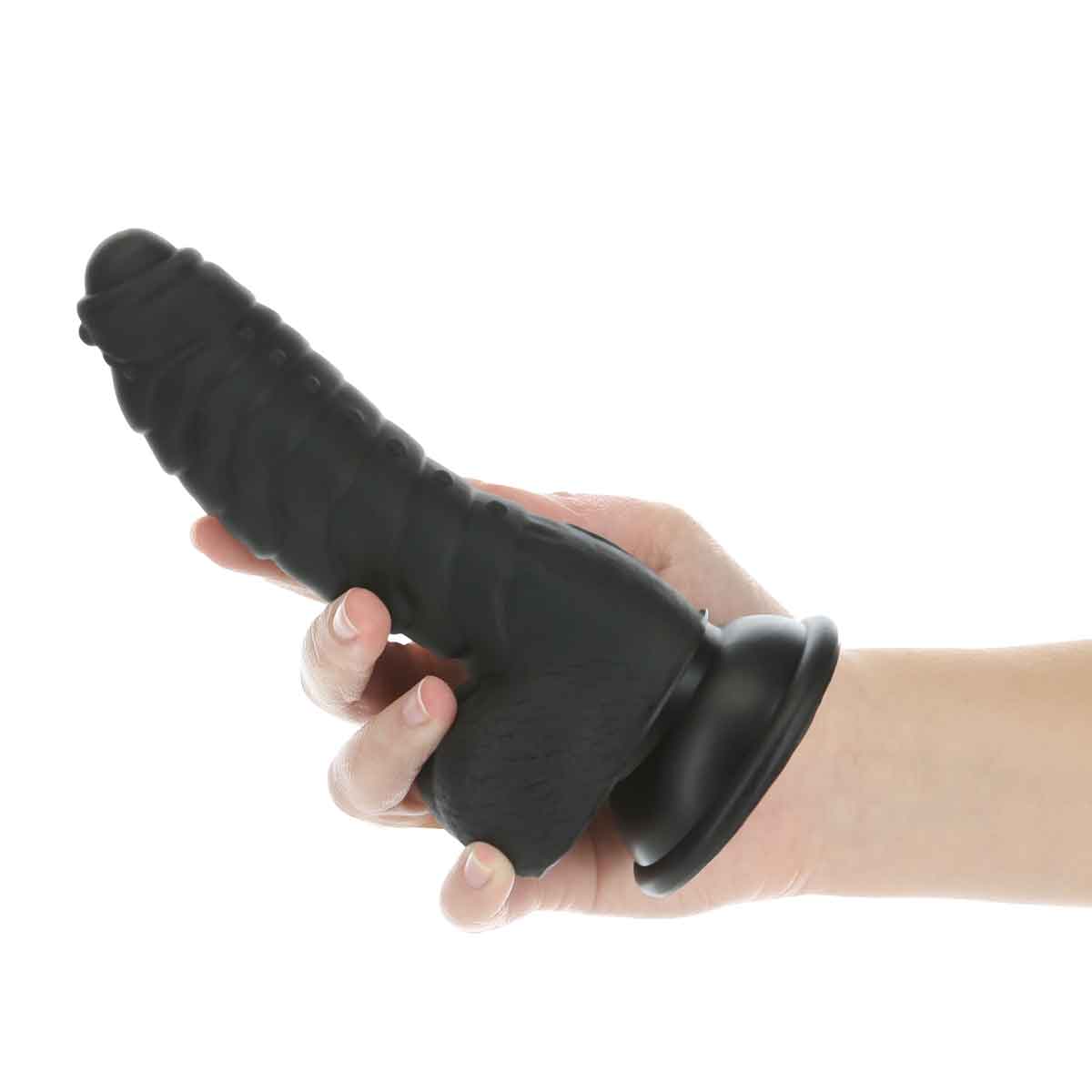 Addiction - Ben 7" Dildo With Balls - Black