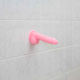 Addiction - Brandon 7.5" Glow-in-the-Dark Dildo With Balls - Pink