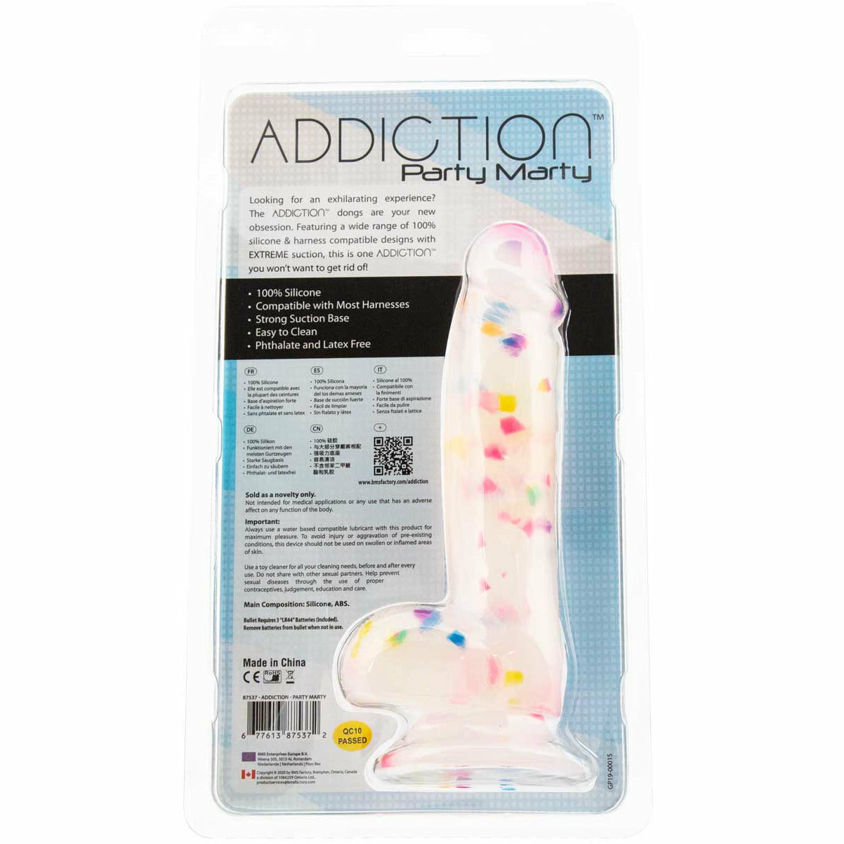 Addiction - Party Marty - Silicone Confetti Dong