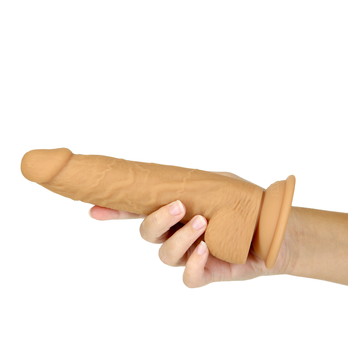 NAKED ADDICTION - Silicone Dual Density Dildo - 8" - Caramel