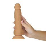 Naked Addiction - 8" Silicone Dual Density Dildo - Caramel