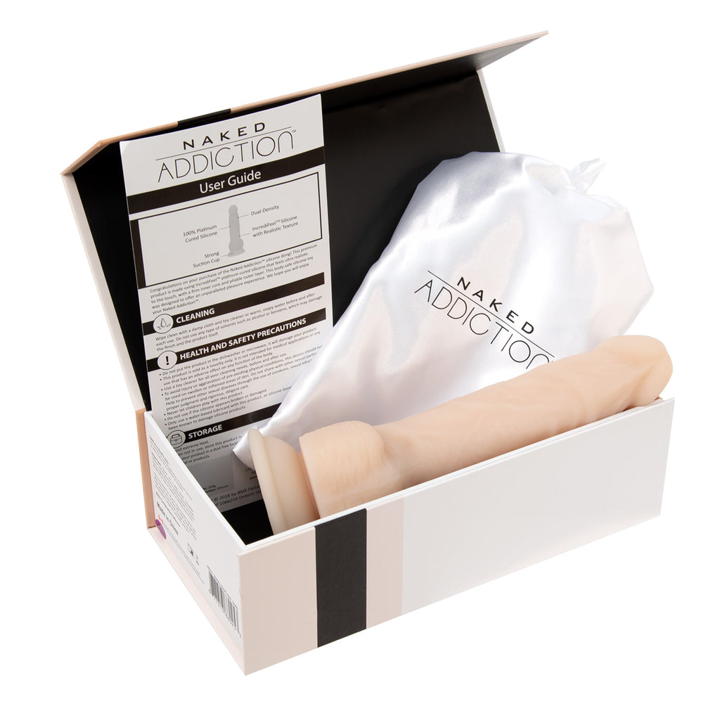 Naked Addiction - 8" Silicone Dual Density Dildo