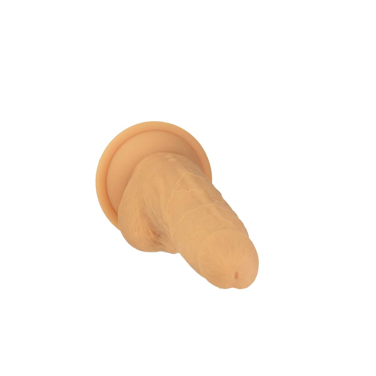 NAKED ADDICTION - Rotating & Vibrating Silicone Dong with Remote - 8" - Caramel