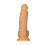 Naked Addiction - 8" Rotating & Vibrating Dildo with Remote - Caramel