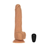 Naked Addiction - 9" Thrusting Dildo with Remote - Caramel