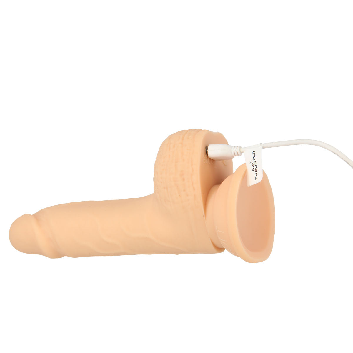Naked Addiction - Godemichet propulseur de 6,5 po avec télécommande - Vanille