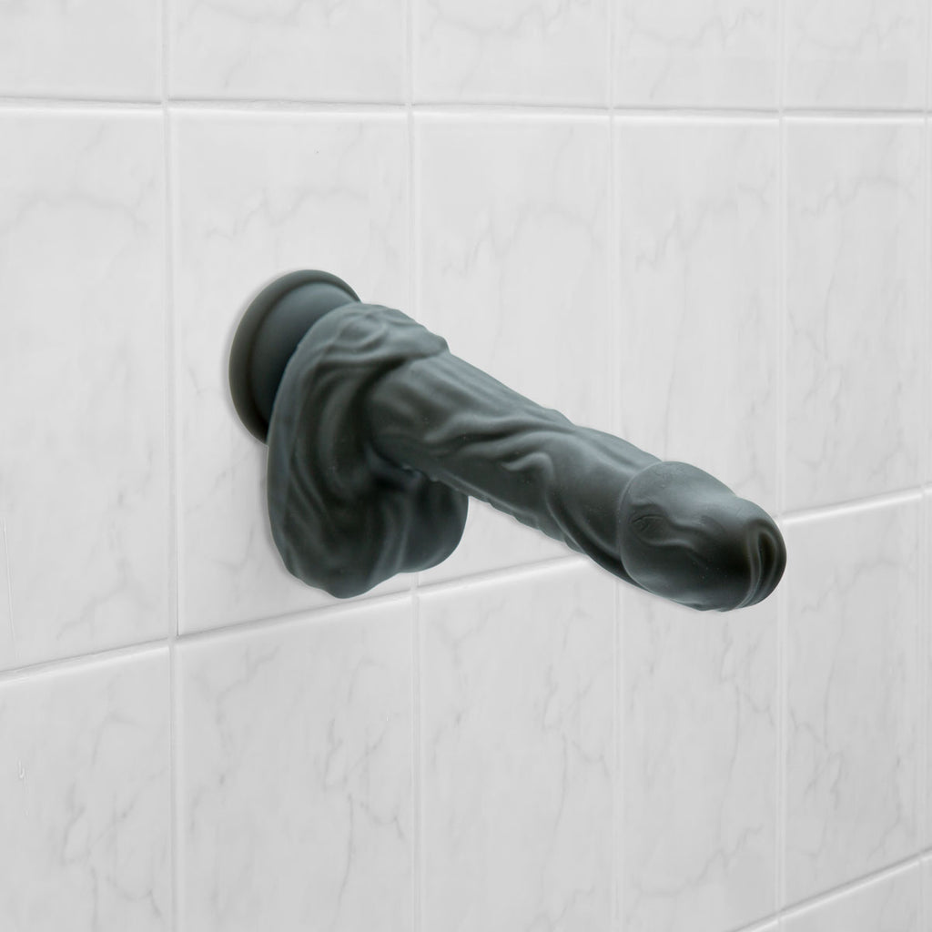 Naked Addiction - 8.6" Silicone Rotating & Thrusting Vibrating Dildo with Remote - Noir