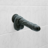 Naked Addiction - 8.6" Silicone Rotating & Thrusting Vibrating Dildo with Remote - Noir