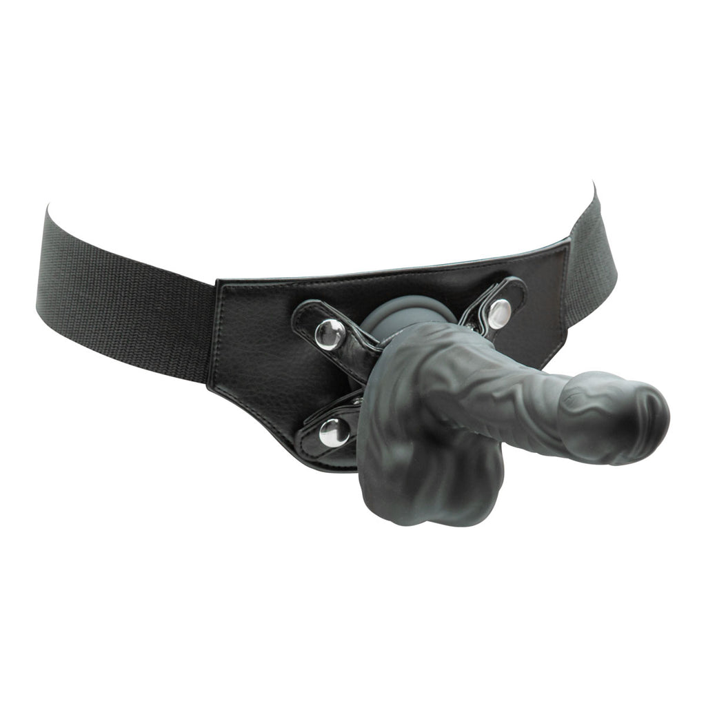 Naked Addiction - 8.6" Silicone Rotating & Thrusting Vibrating Dildo with Remote - Noir