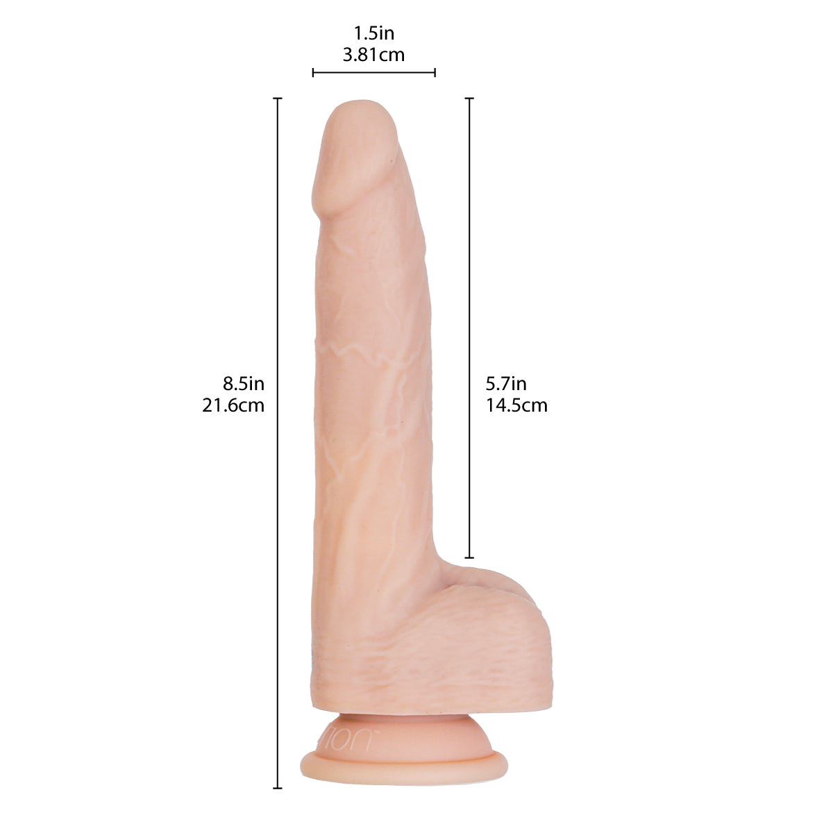 Naked Addiction - 8.5" Thruster - Vanilla