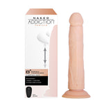 Naked Addiction - Godemichet Rotatif et Pénétrant de 20 cm - Vanille