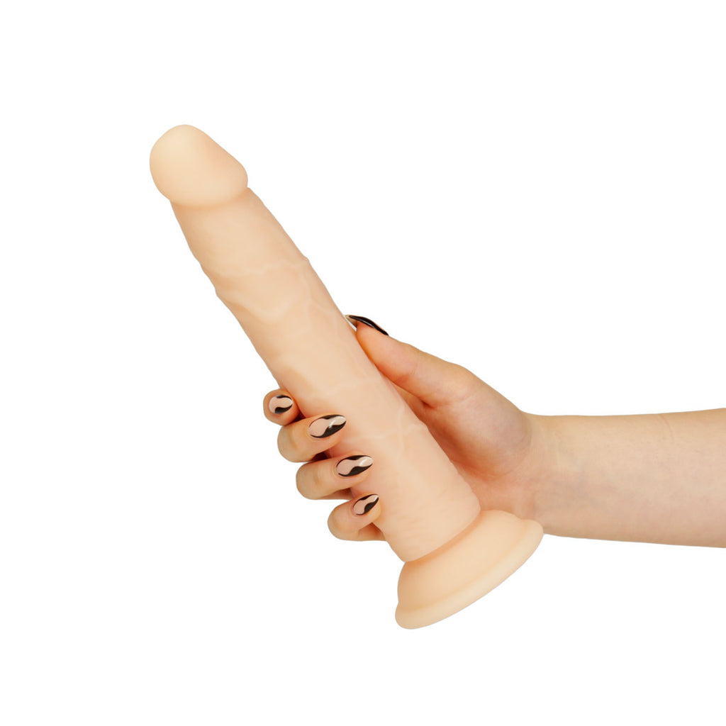 Naked Addiction - 9" Silicone Dual Density Bendable Dildo - Vanilla