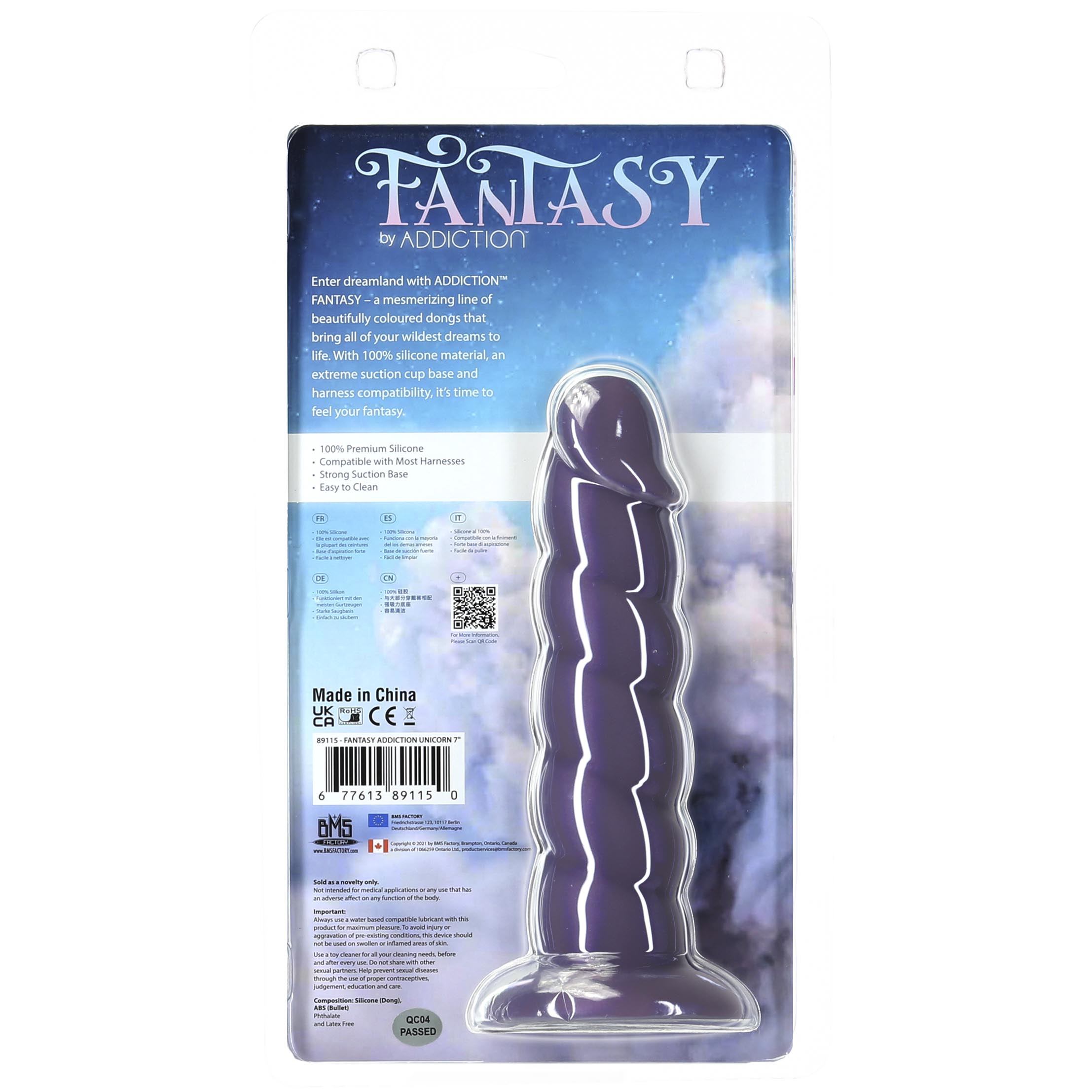 Addiction Fantasy - Gode licorne - 17,8 cm - Violet