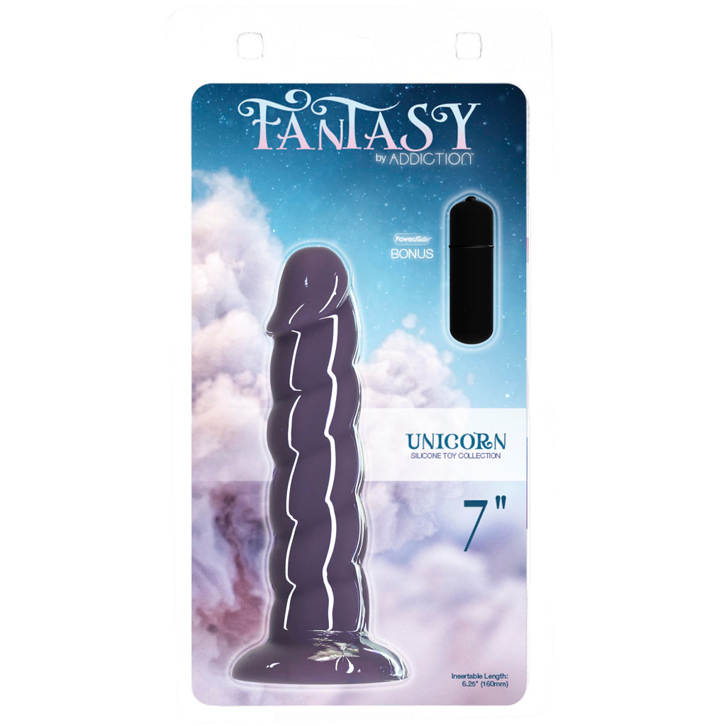 Addiction Fantasy - Gode licorne - 17,8 cm - Violet