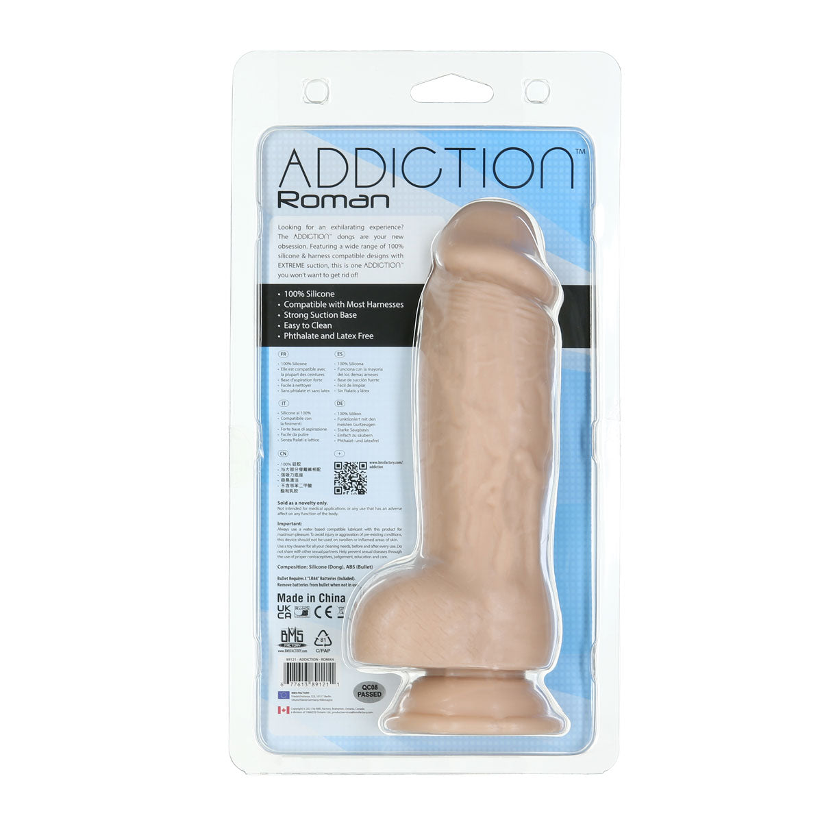 Addiction - Roman - 8" Girthy Dong