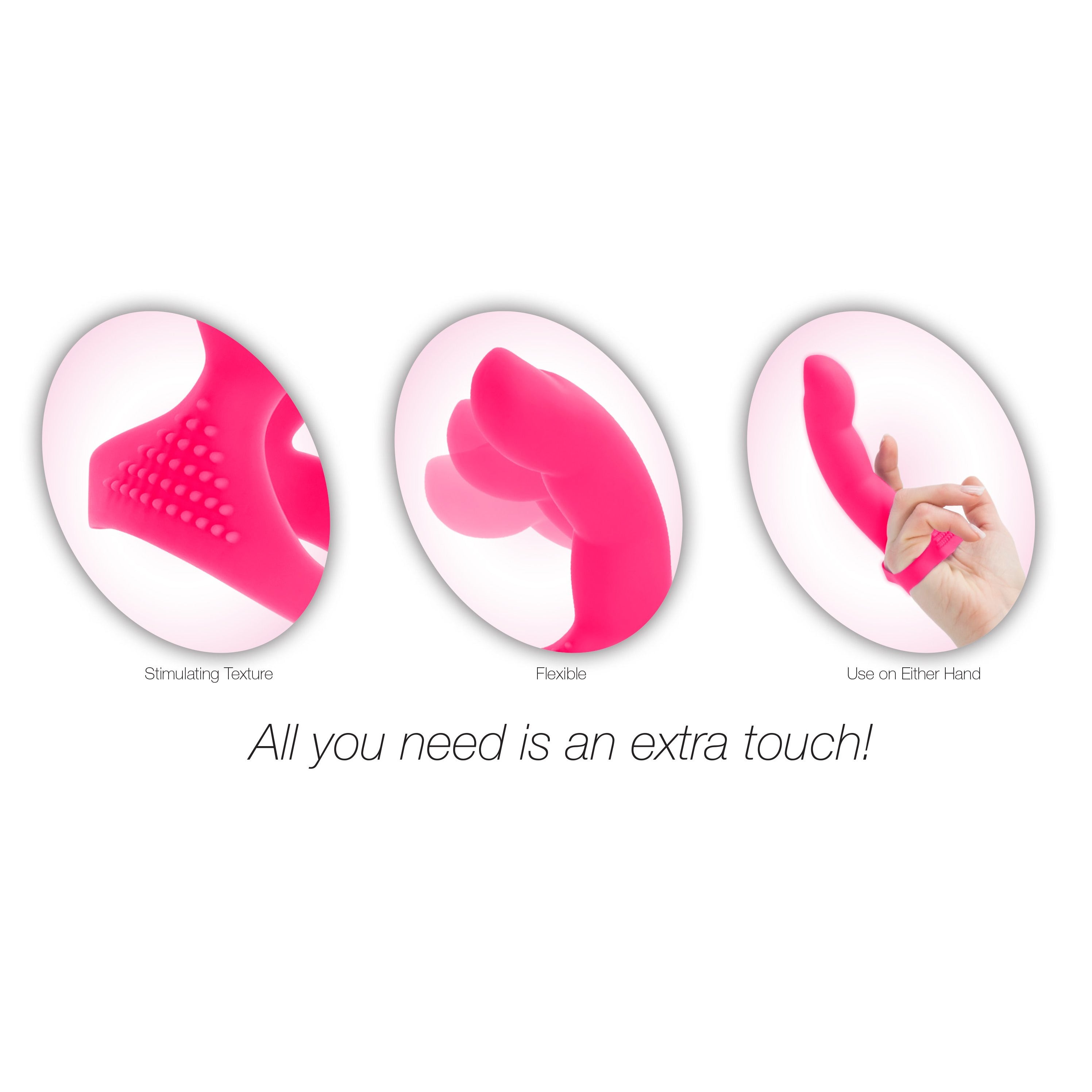Doigt vibrant extra doux Simple & True - Rose