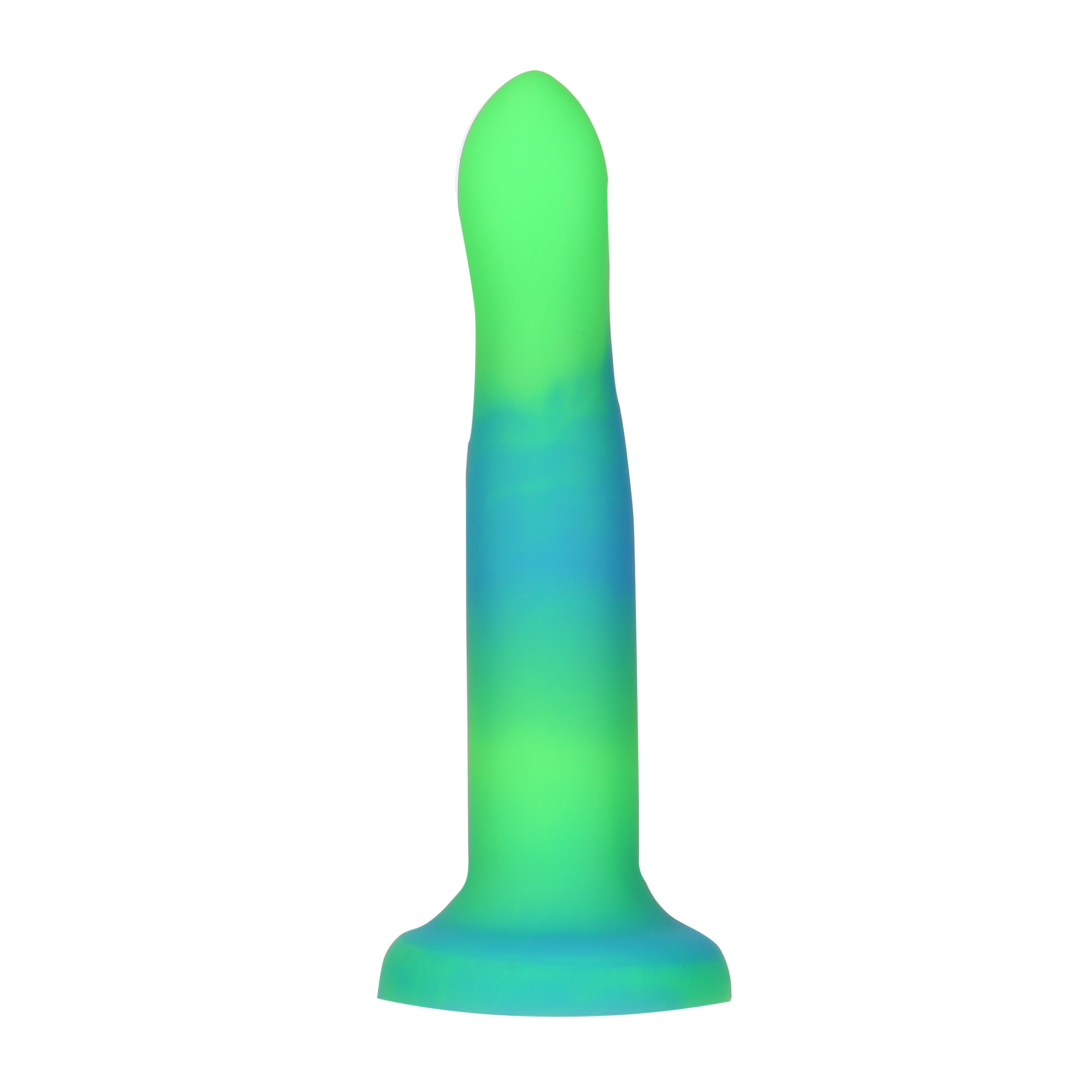 RAVE by ADDICTION - Bendable Glow in the Dark Dildo - 8" - Blue Green