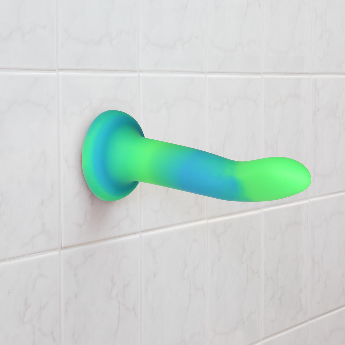Rave by Addiction - Godemichet phosphorescent 20 cm - Bleu-vert