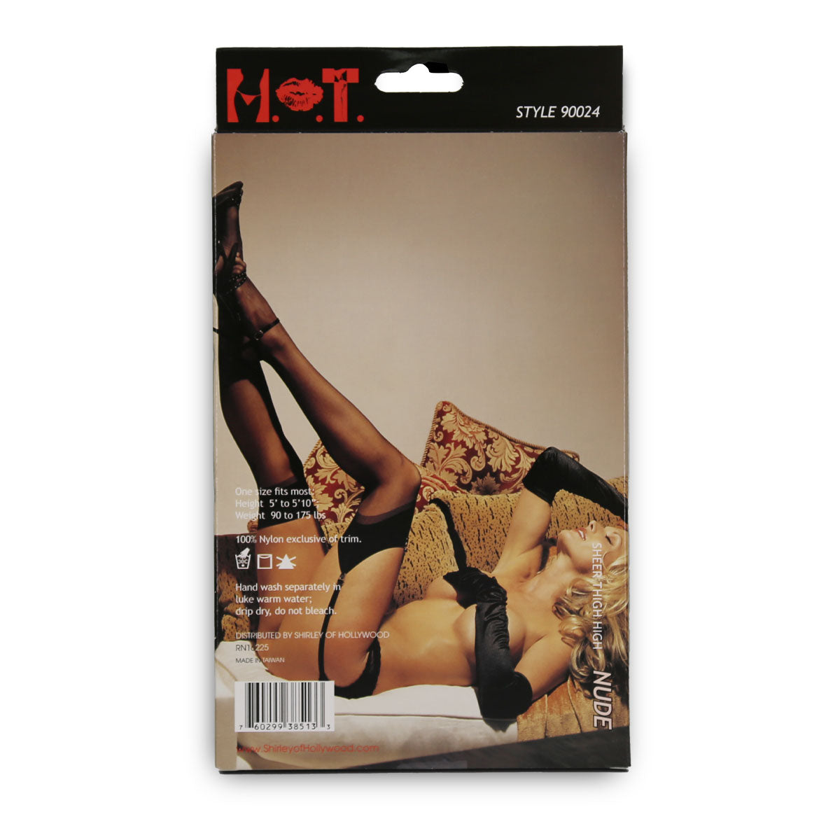 H.O.T - Sheer Thigh High - Nude - One Size