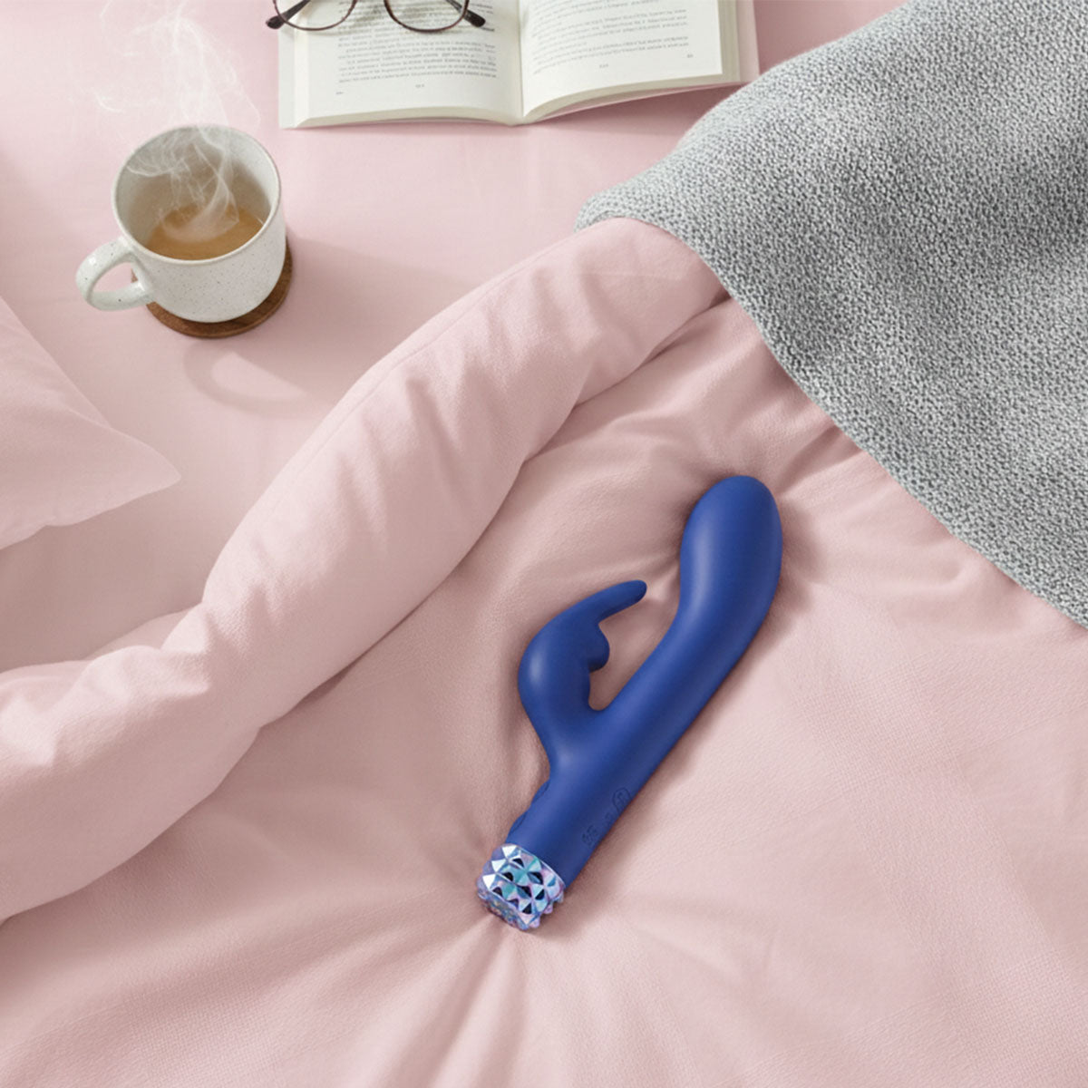 M’Lady Stud Bunny Vibrator - Blue