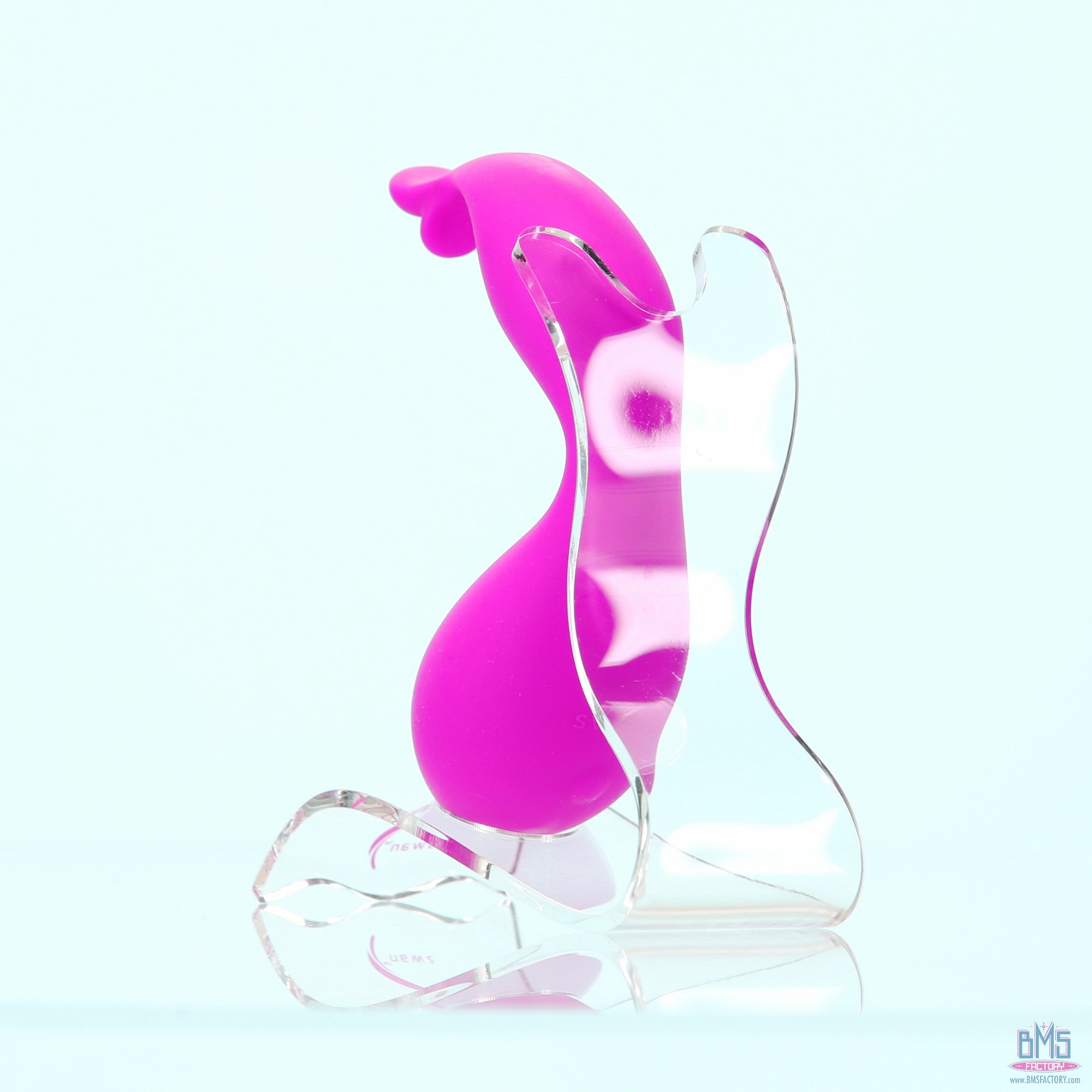 Swan - Kiss - Squeeze Control Clitoral Stimulator - Rechargeable - Pink