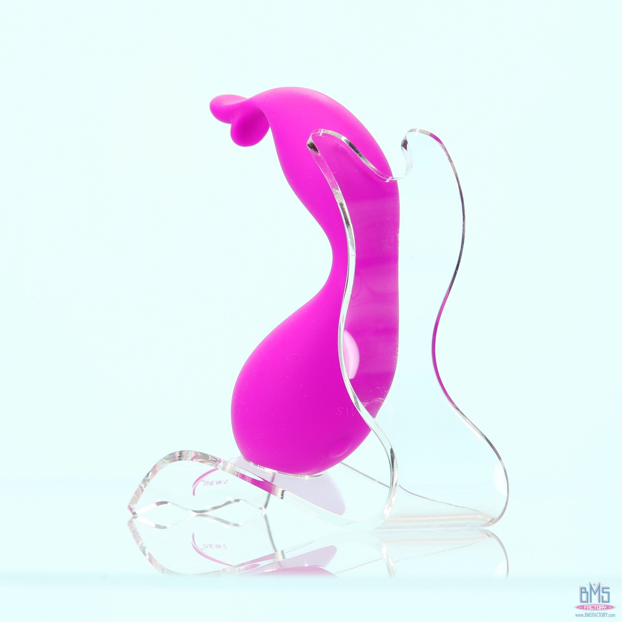 Swan - Kiss - Squeeze Control Clitoral Stimulator - Rechargeable - Pink