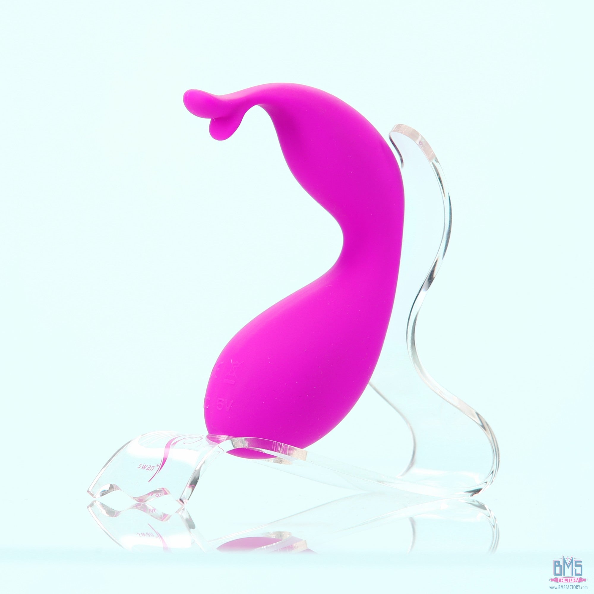 Swan - Kiss - Squeeze Control Clitoral Stimulator - Rechargeable - Pink