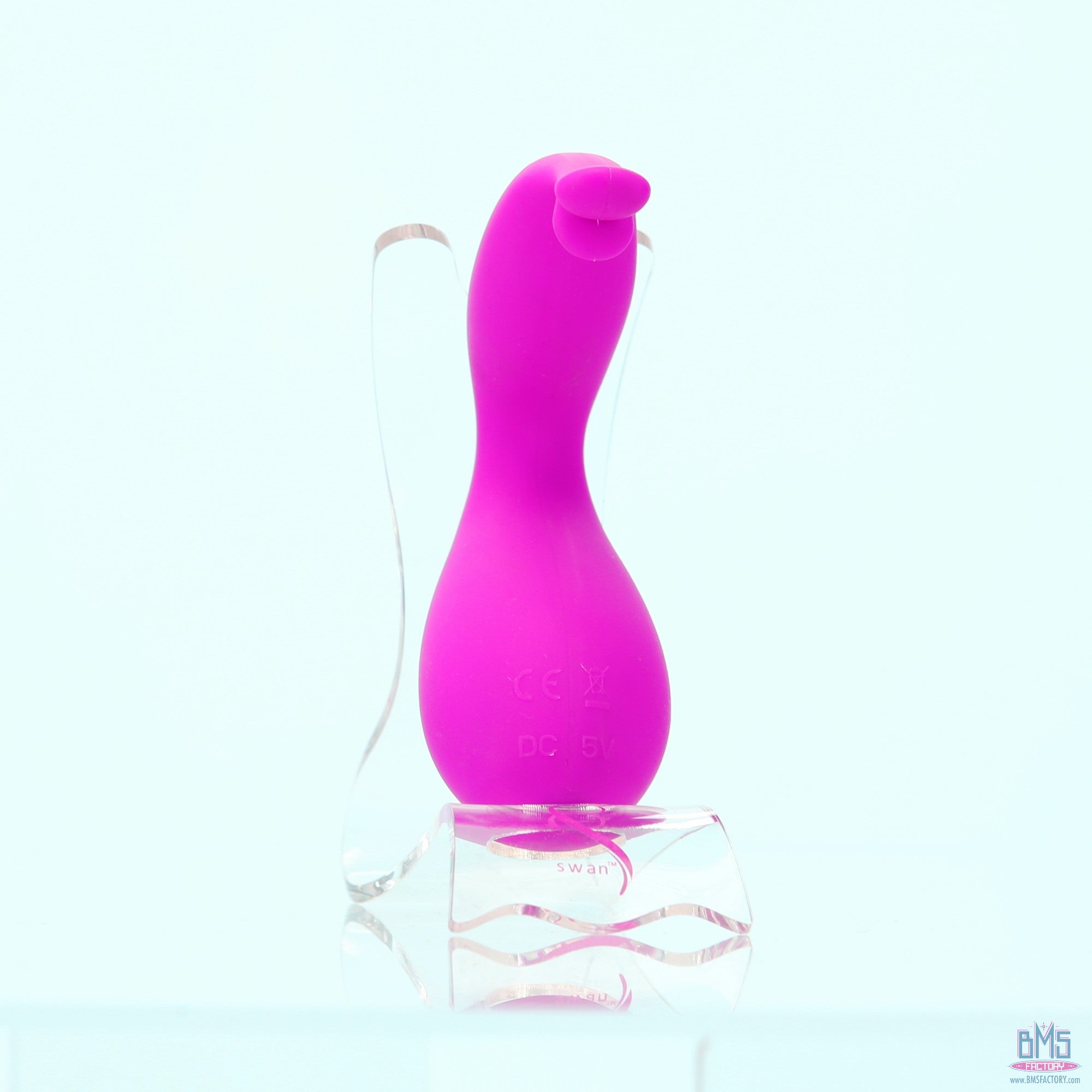 Swan - Kiss - Squeeze Control Clitoral Stimulator - Rechargeable - Pink