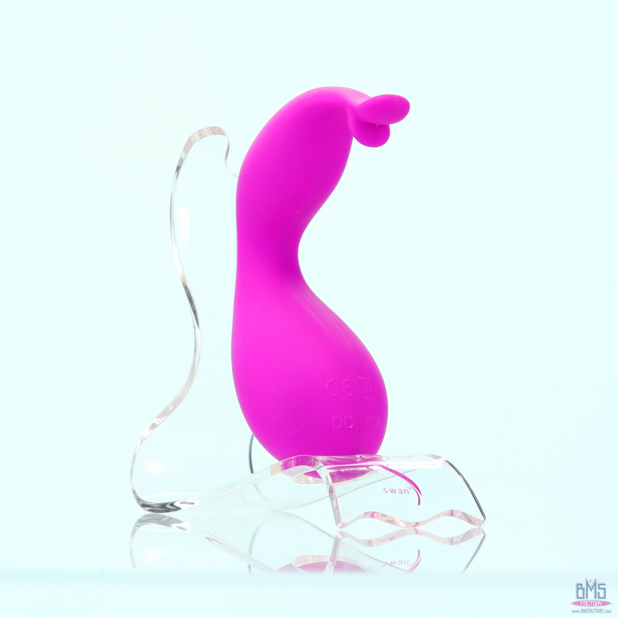 Swan - Kiss - Squeeze Control Clitoral Stimulator - Rechargeable - Pink