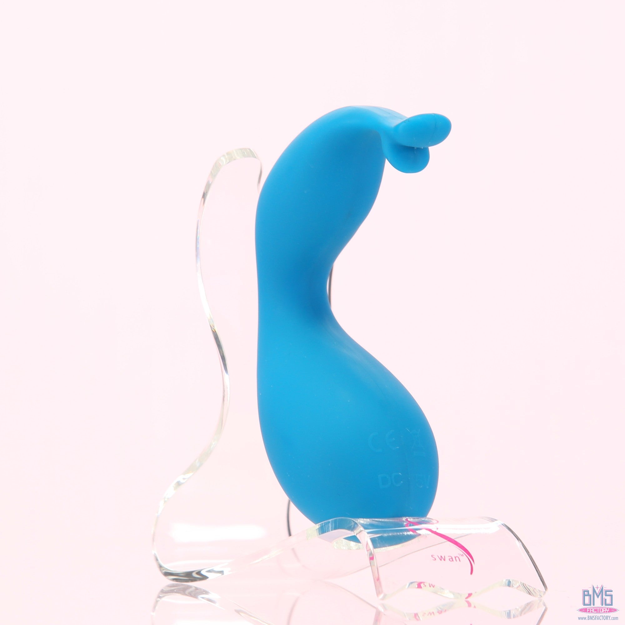 Swan - Kiss - Squeeze Control Clitoral Stimulator - Rechargeable - Teal