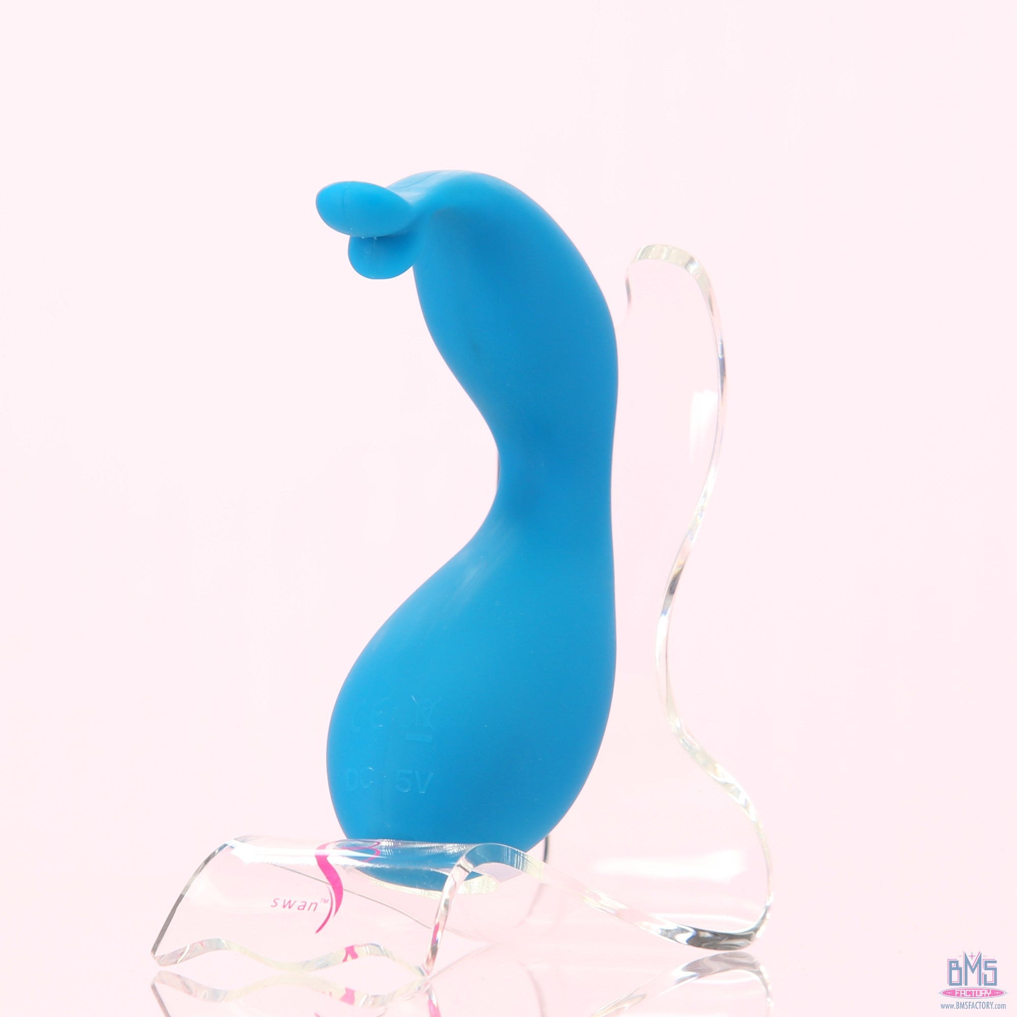 Swan - Kiss - Squeeze Control Clitoral Stimulator - Rechargeable - Teal