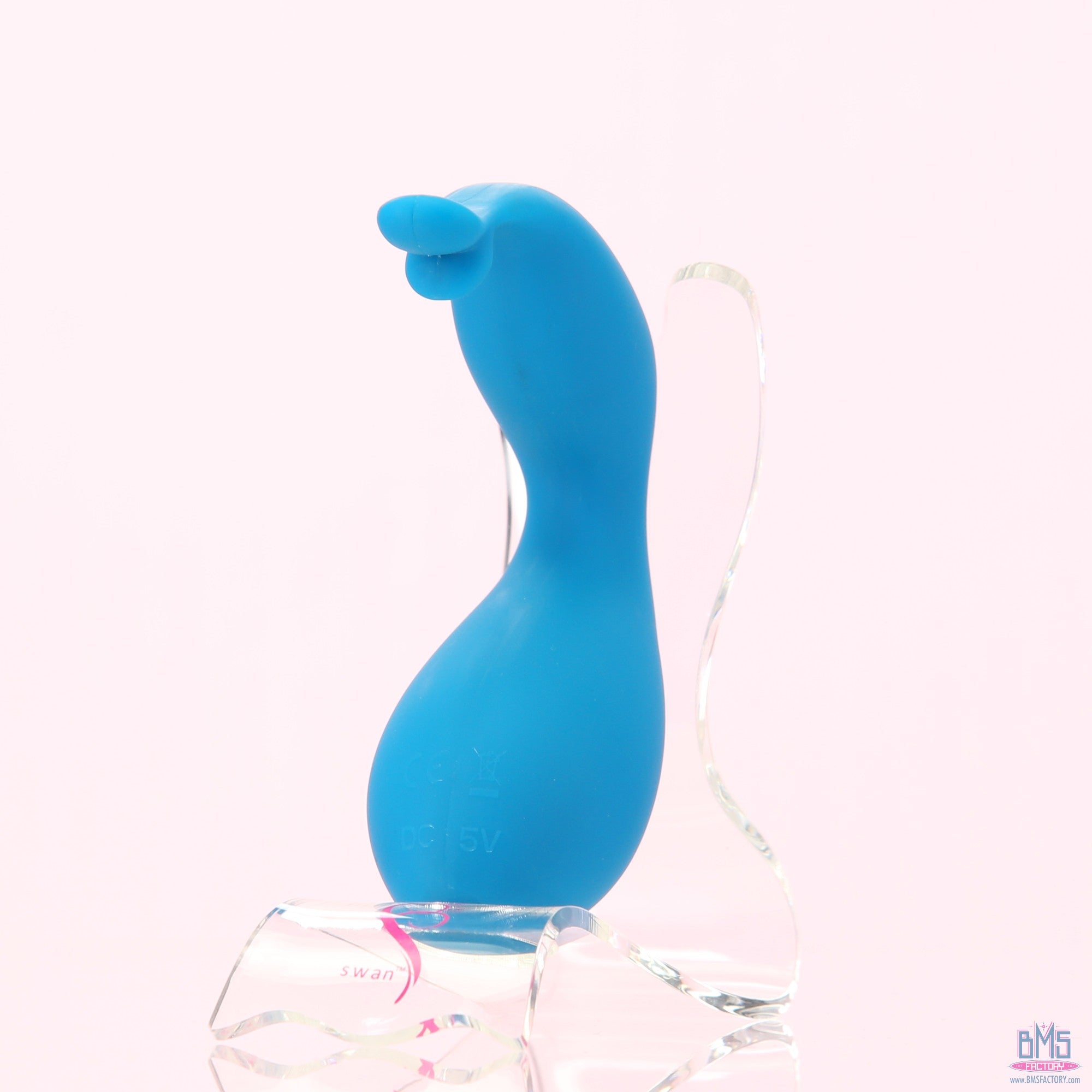 Swan - Kiss - Squeeze Control Clitoral Stimulator - Rechargeable - Teal