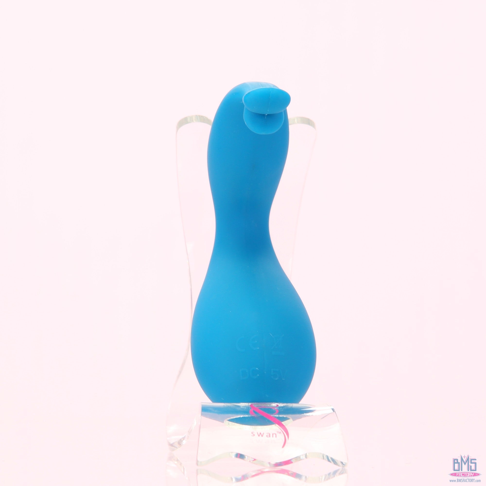 Swan - Kiss - Squeeze Control Clitoral Stimulator - Rechargeable - Teal