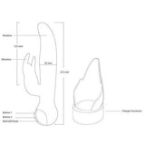 Swan - Adore Petite Elegance- Dual Silicone Vibrator - Hot Pink