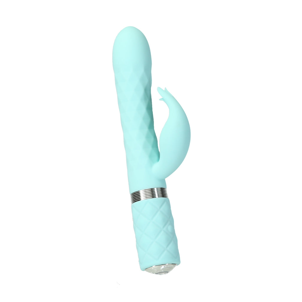 Pillow Talk - Animé - Masseur de luxe à double moteur - Sarcelle