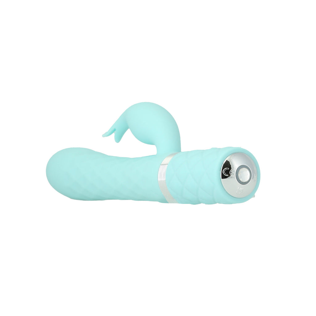 Pillow Talk - Animé - Masseur de luxe à double moteur - Sarcelle
